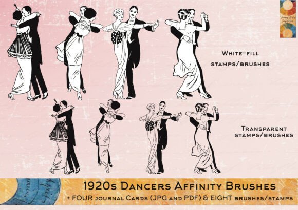 Download 1920s Dancers Affinity Brushes &amp; More - Affinity brushes Collection