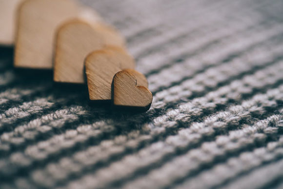 Download Vintage Heart on Woven Texture - Woven texture Collection