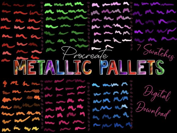 Download Procreate Metallic Swatch Pallet Kit - Premium Resources